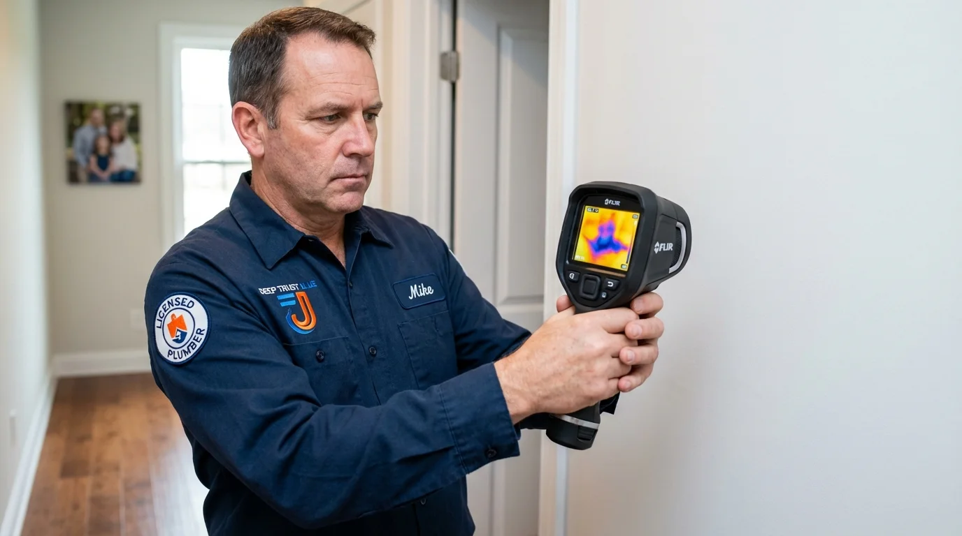 Thermal imaging leak detection by Johns Plumbing LLC in Racine